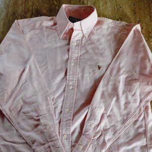 Women's Classic Fix Oxford Shirt White/Deco Pink Size 4
